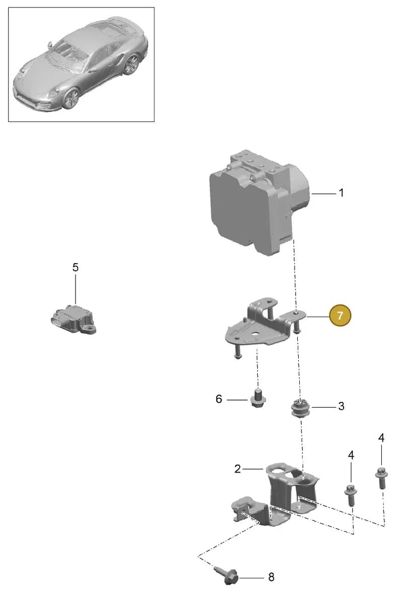 99135513501 — Porsche GT2 RS Clubsport (2013-2020) diagram p42605000, position 7