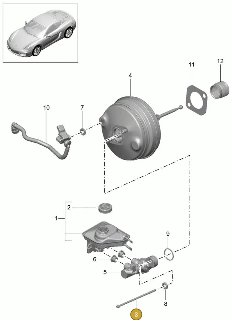 99135517504 — Porsche Cayman (2013-2016) diagram p40604000, position 3