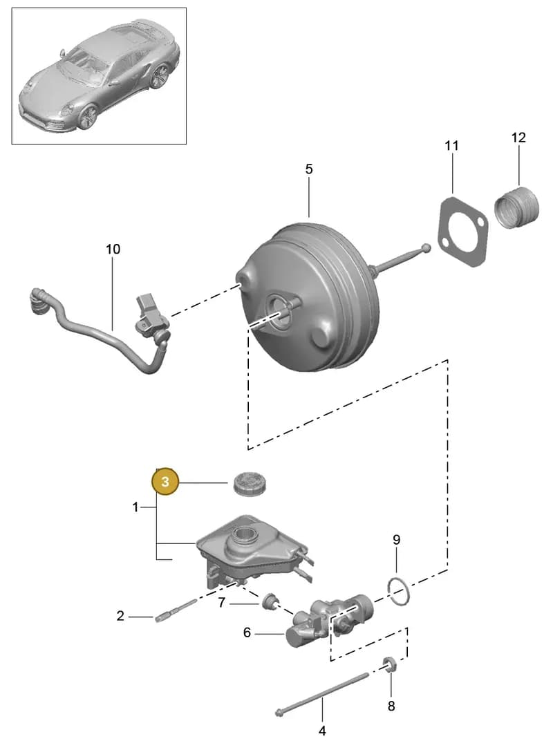 99135517504 — Porsche GT2 RS Clubsport (2013-2020) diagram p42604000, position 3