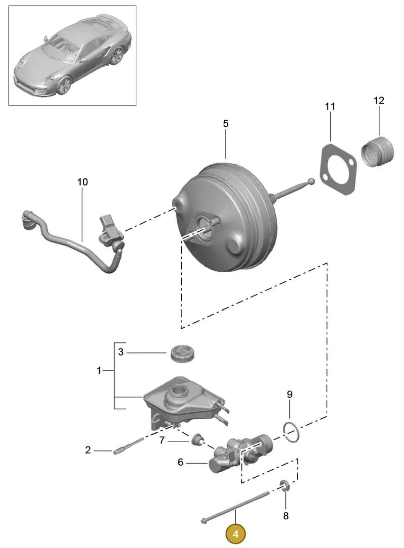 99135517680 — Porsche 911 (2013-2020) diagram p42604000, position 4