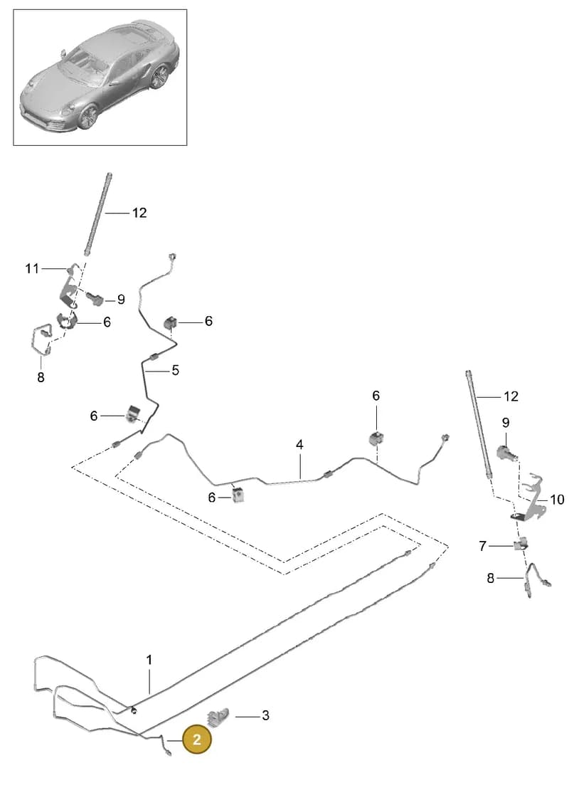 99135517703 — Porsche 911 (2013-2020) diagram p42604010, position 2