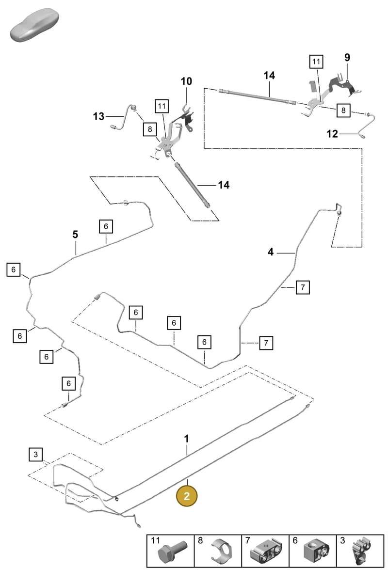 99135517783 — Porsche Boxster Spyder (2019-2020) diagram p54604020, position 2