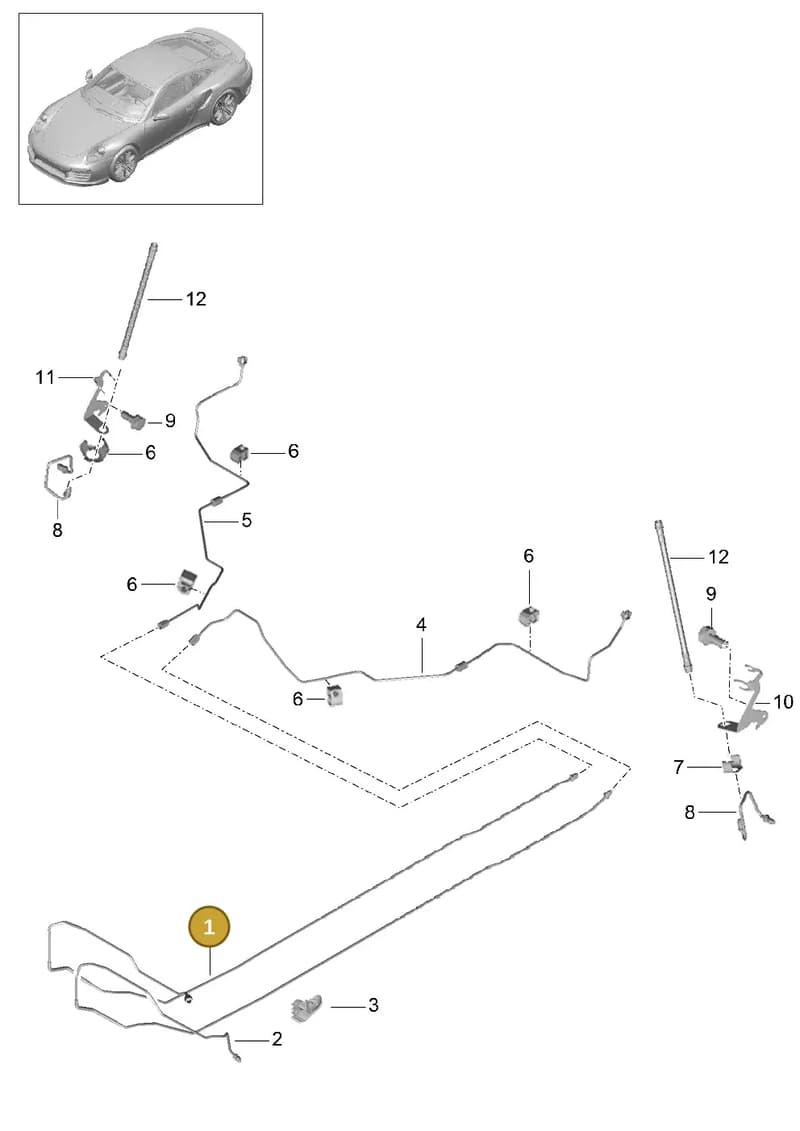 99135517904 — Porsche 911 (2013-2020) diagram p42604010, position 1