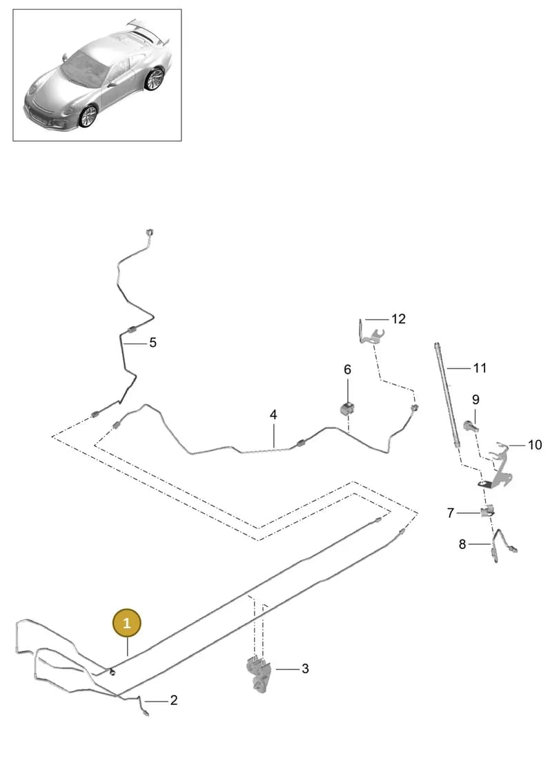 99135517980 — Porsche 911 (2013-2020) diagram p41604010, position 1