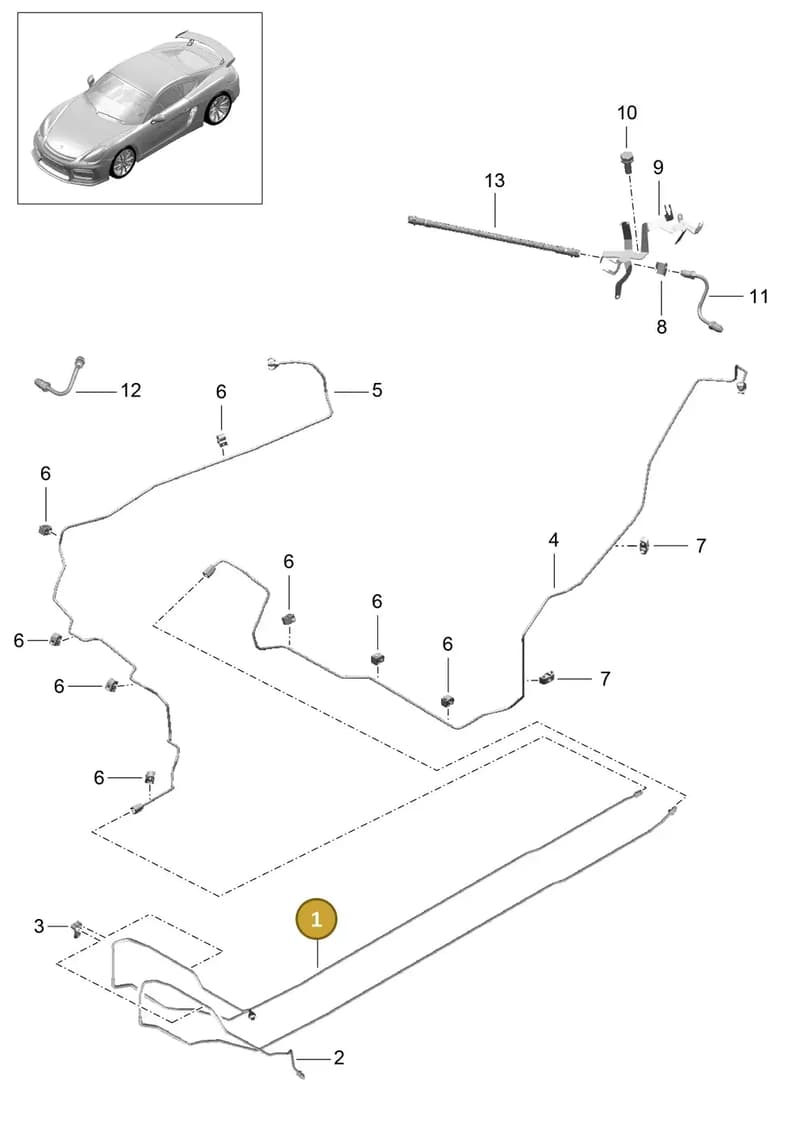 99135517982 — Porsche Cayman GT4 (2015-2016) diagram p45604010, position 1