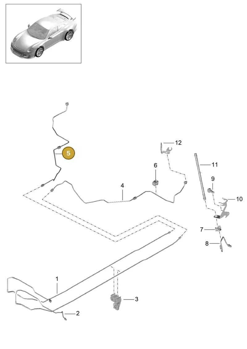 99135519081 — Porsche 911 (2013-2020) diagram p41604010, position 5