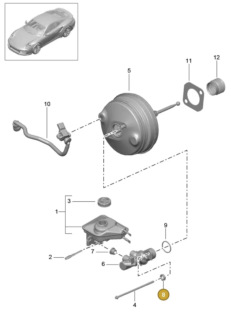 99135531127 — Porsche GT2 RS Clubsport (2013-2020) diagram p42604000, position 8