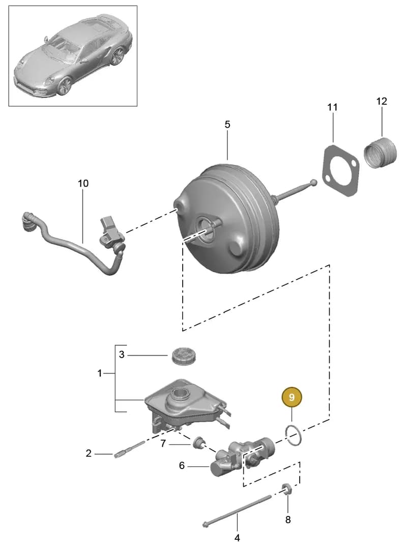 99135531203 — Porsche GT2 RS Clubsport (2013-2020) diagram p42604000, position 9