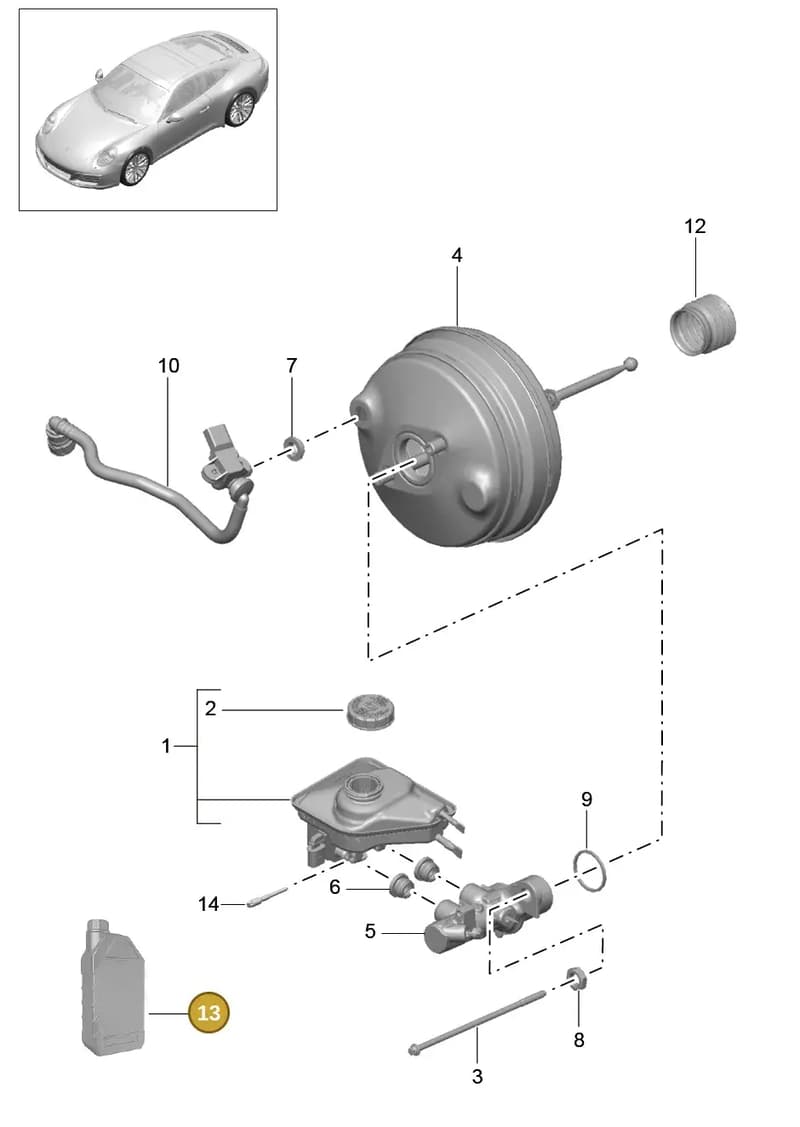 99135531206 — Porsche 911 (2016-2019) diagram p47604000, position 13