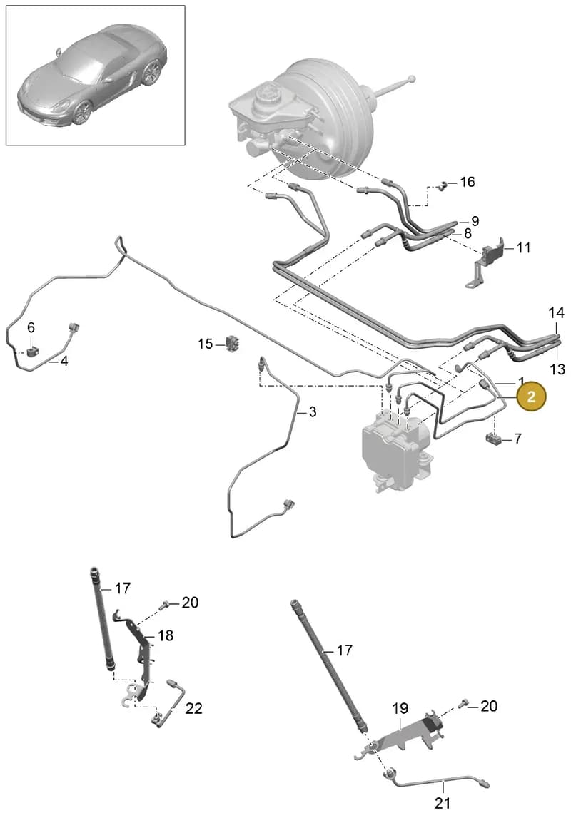 99135531508 — Porsche Boxster (2012-2016) diagram p39604005, position 2