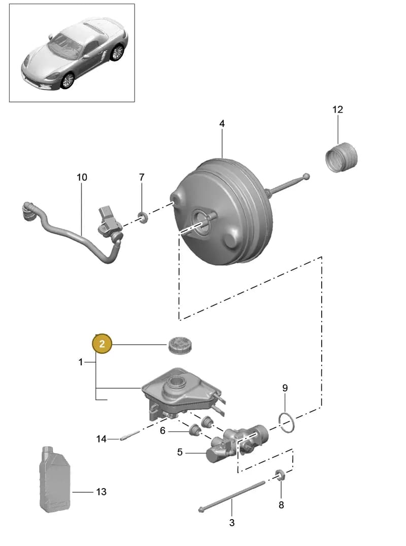 99135531508 — Porsche Boxster (2016-2019) diagram p48604000, position 2