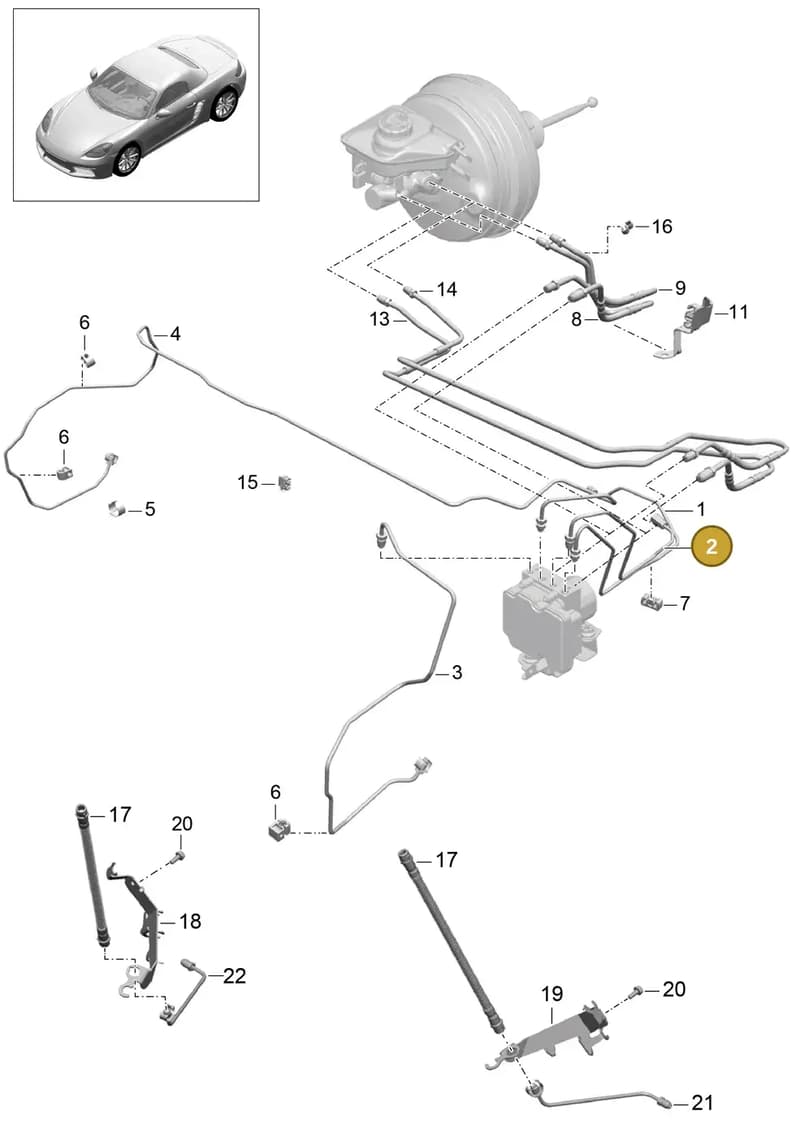 99135531508 — Porsche Boxster (2016-2019) diagram p48604005, position 2