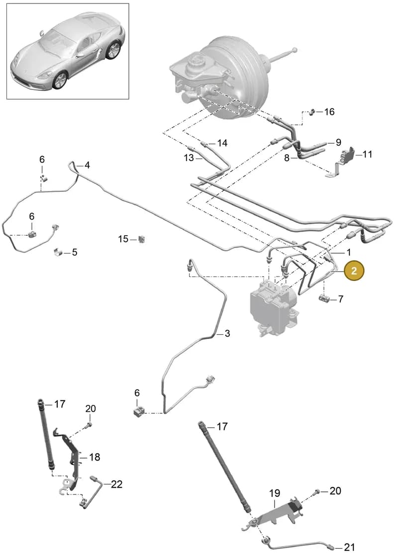 99135531508 — Porsche Cayman (2016-2019) diagram p50604010, position 2