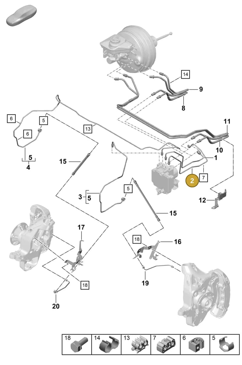 99135531508 — Porsche Cayman (2019-2022) diagram p54604010, position 2