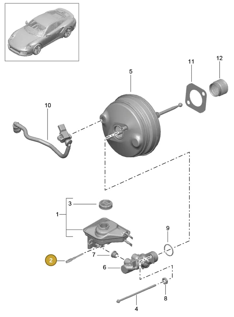 99135531580 — Porsche 911 (2013-2020) diagram p42604000, position 2