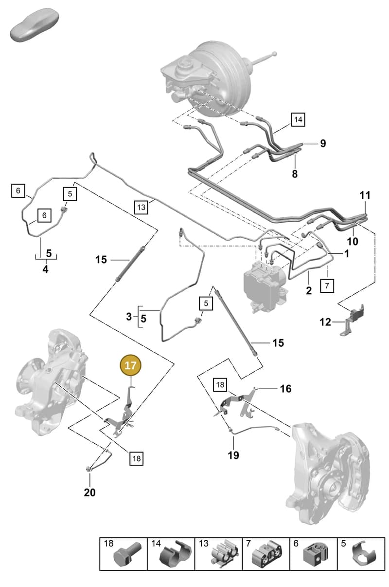 99135550280 — Porsche Boxster Spyder (2019-2020) diagram p54604010, position 17