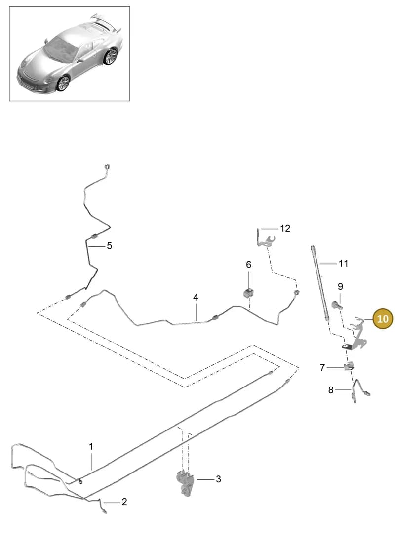 99135550483 — Porsche 911 (2013-2020) diagram p41604010, position 10