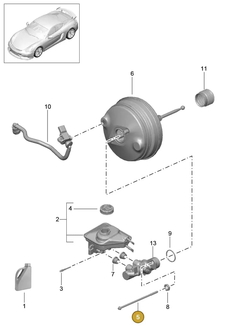 99135592900 — Porsche Cayman GT4 (2015-2016) diagram p45604000, position 5