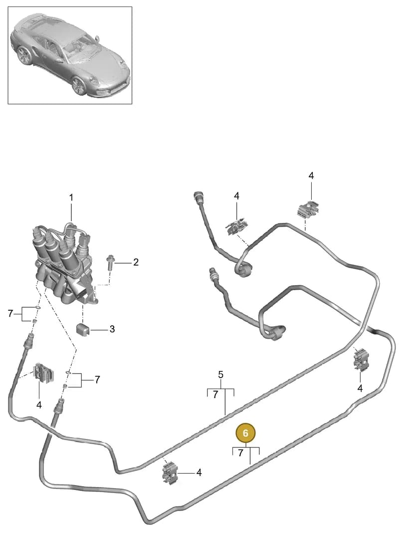 99135922302 — Porsche 911 (2013-2020) diagram p42402020, position 6