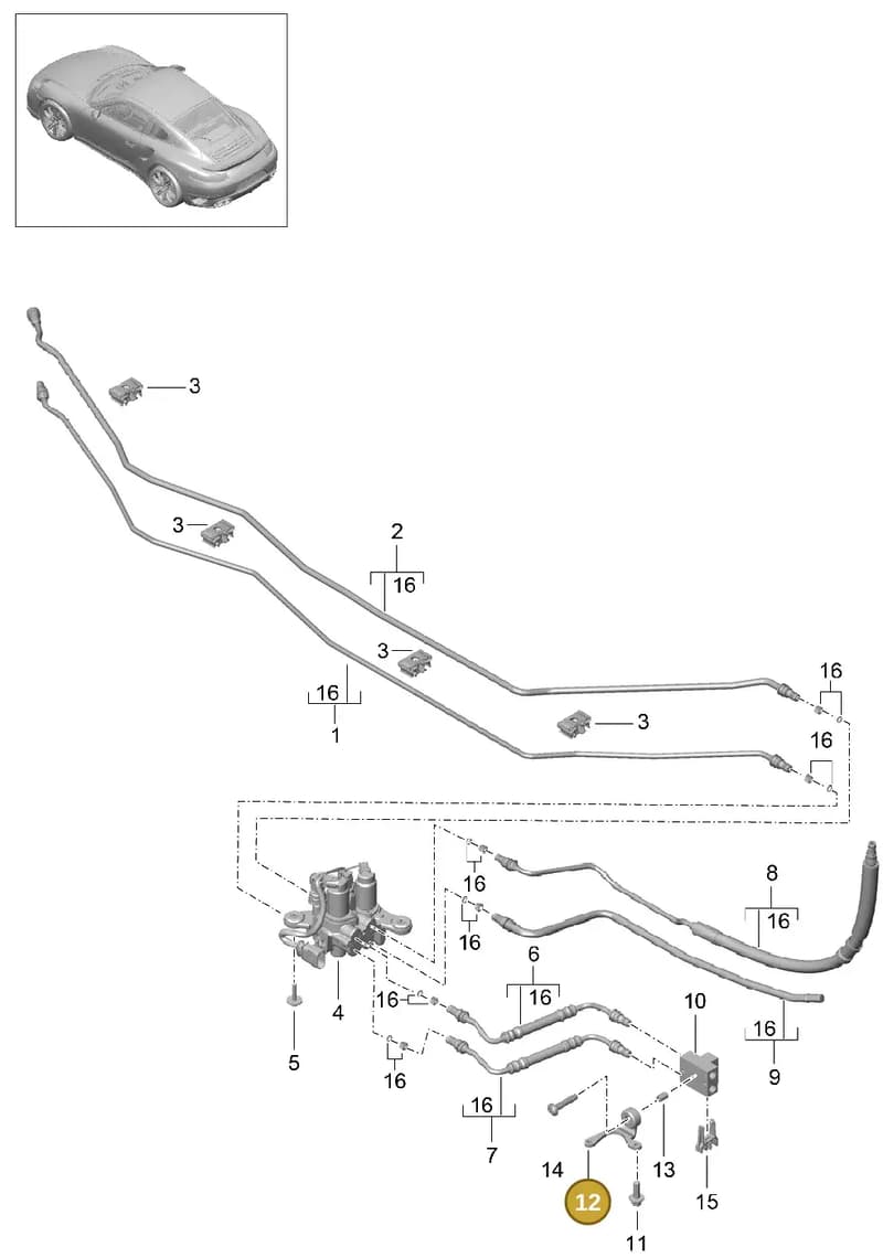 99135927902 — Porsche 911 (2013-2020) diagram p42402040, position 12