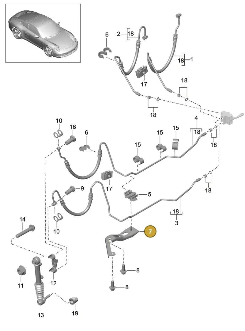 99135928002 — Porsche 991 Carrera 4 (2011-2016) diagram p38402050, position 7