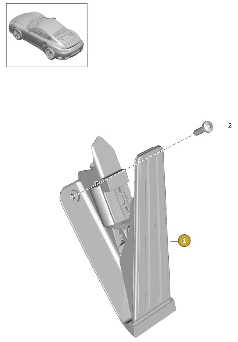 99142302201 — Porsche 911 (2013-2020) diagram p42702010, position 1