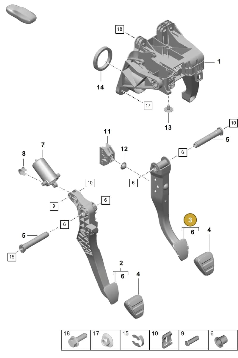 99142304121 — Porsche Boxster Spyder (2019-2020) diagram p55702000, position 3