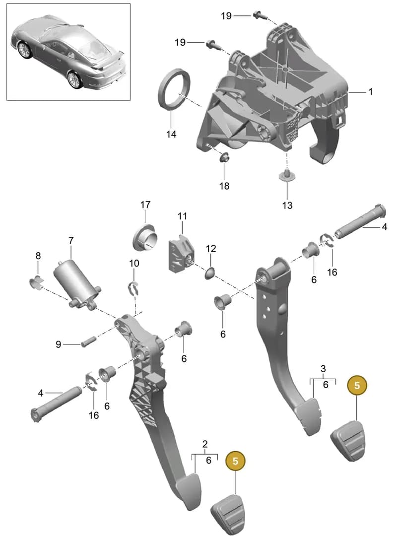 99142311201 — Porsche 911 (2013-2020) diagram p41702002, position 5