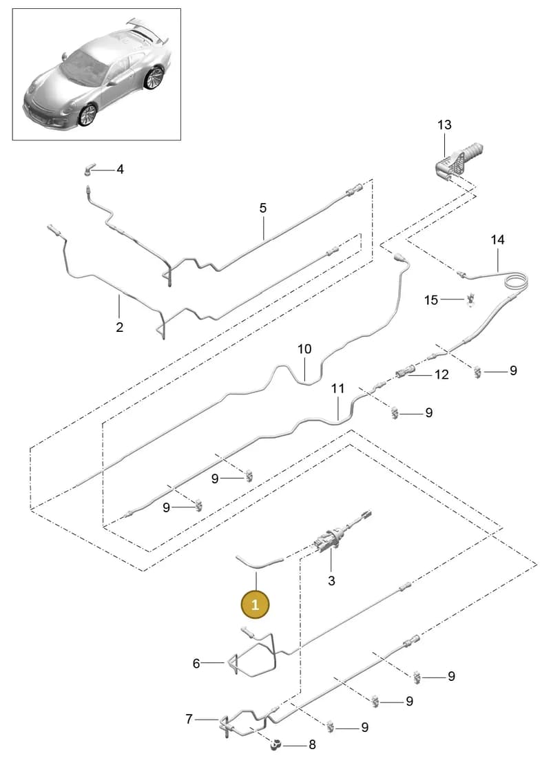 99142313703 — Porsche 911 (2013-2020) diagram p41702008, position 1