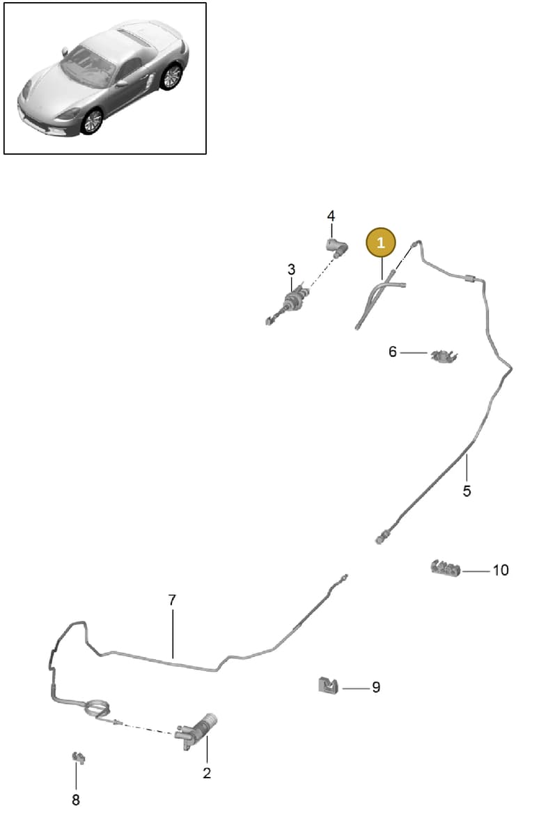 99142313703 — Porsche Boxster (2016-2019) diagram p48702008, position 1
