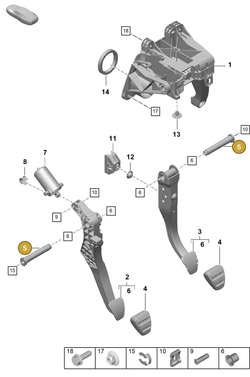 99142328400 — Porsche Boxster Spyder (2019-2020) diagram p55702000, position 5