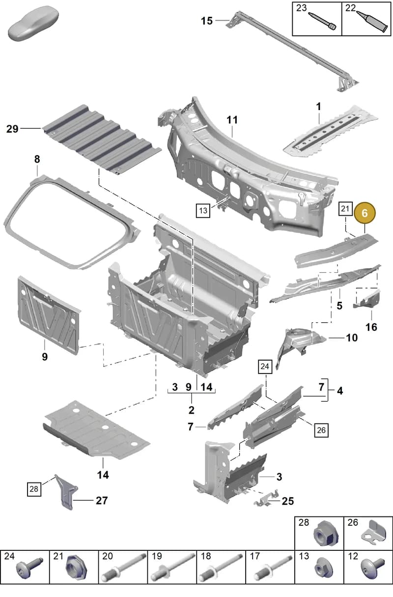 99150139800GRV — Porsche Boxster Spyder (2019-) diagram p55801100, position 6