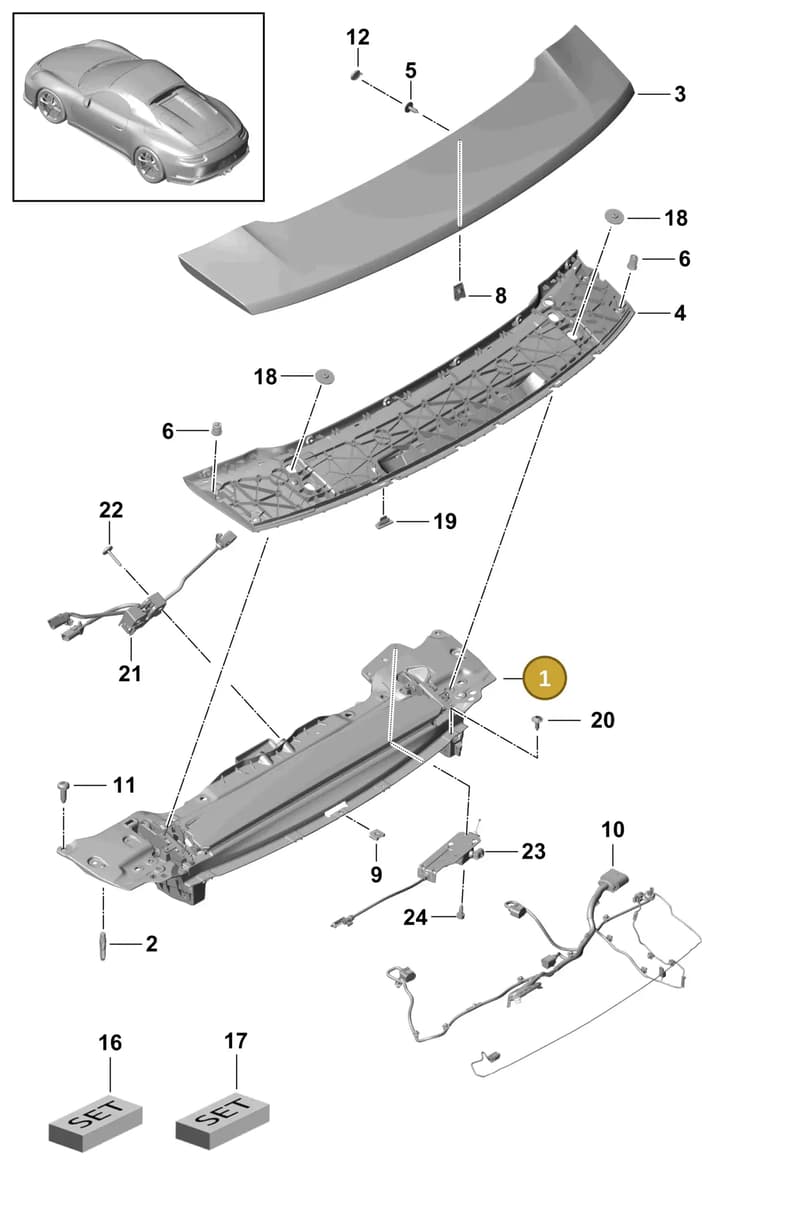 99150404126 — Porsche 911 (2013-2020) diagram p41803030, position 1
