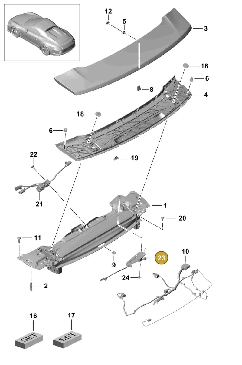 99150411720 — Porsche 911 (2013-2020) diagram p41803030, position 23