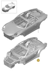 99150415111 Porsche Battery Console