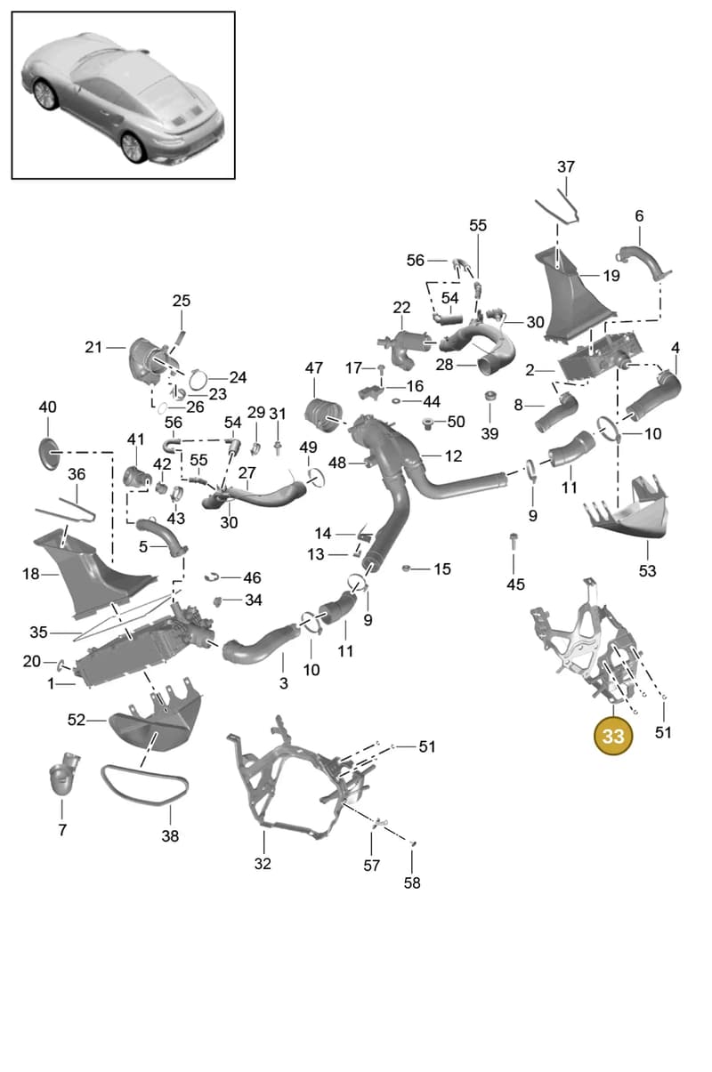 99150425482 — Porsche 911 (2013-2020) diagram p42107020, position 33