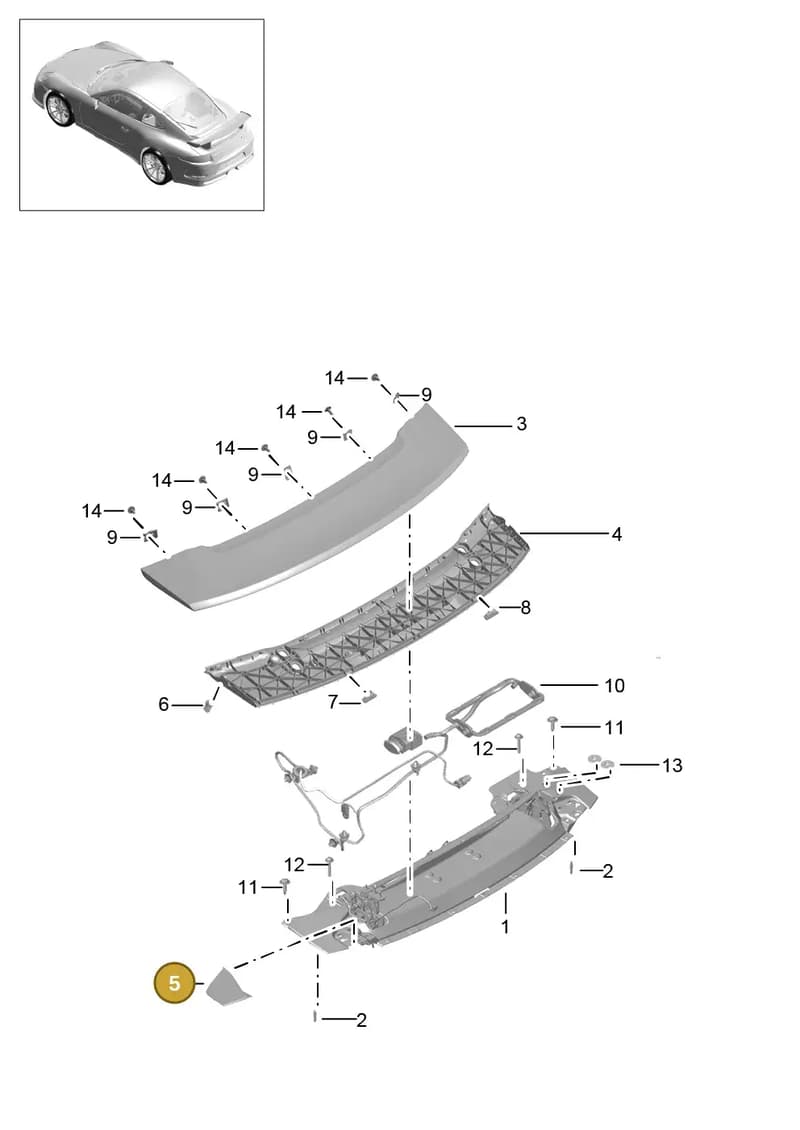 99150455320 — Porsche 911 (2013-2020) diagram p41803020, position 5