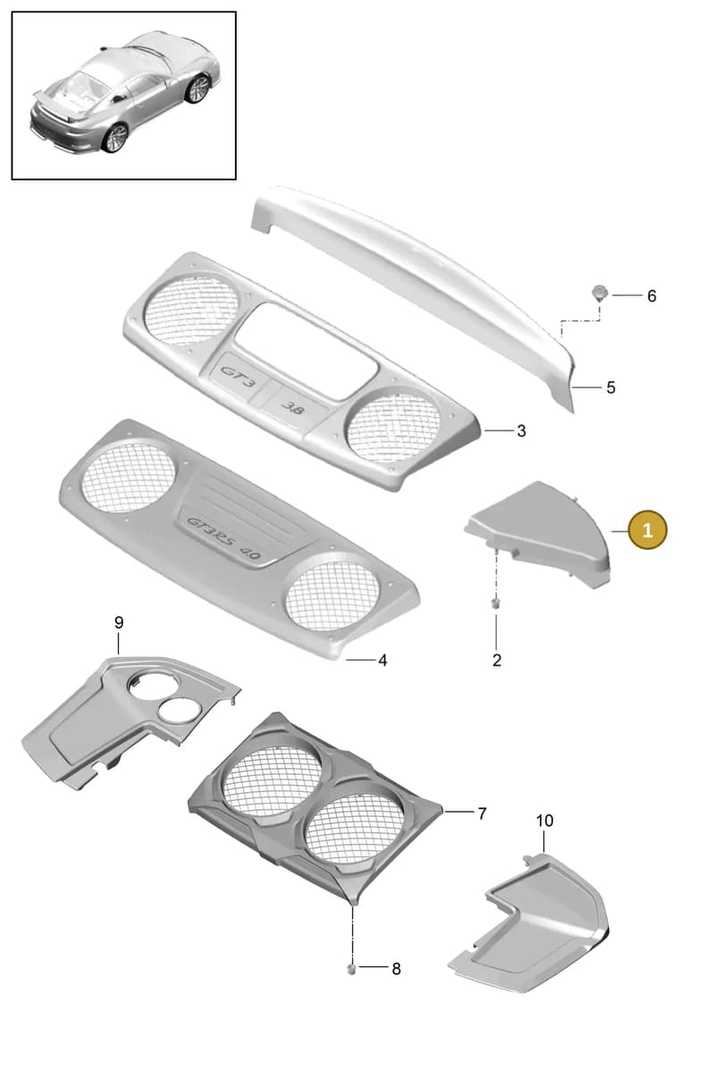 991504566031E0 — Porsche 911 (2013-2020) diagram p41801080, position 1