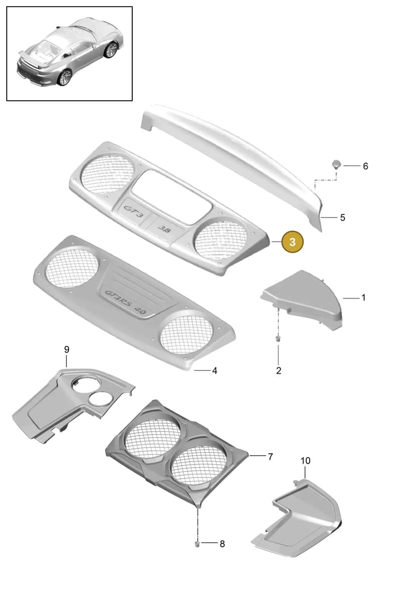 991504583931E0 — Porsche 911 (2013-2020) diagram p41801080, position 3