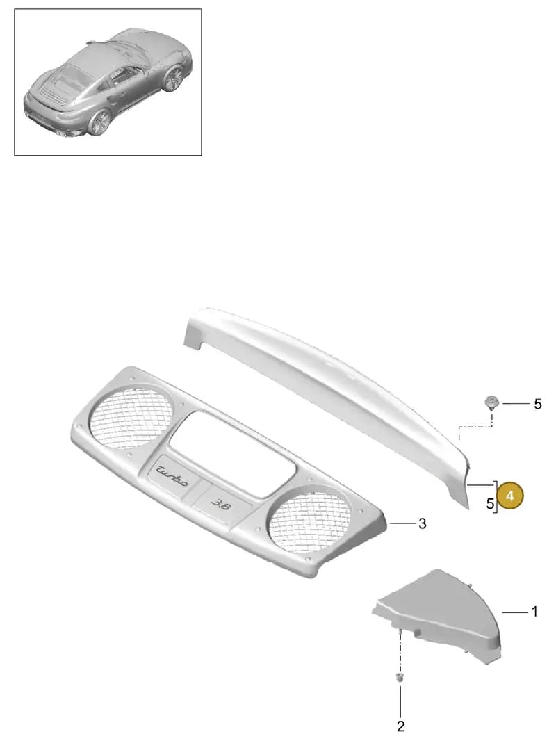 991504585001E0 — Porsche GT2 RS Clubsport (2013-2020) diagram p42801080, position 4