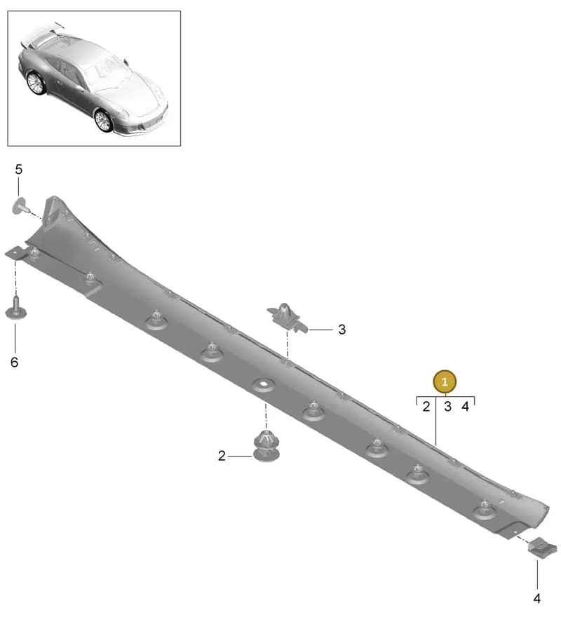 991504596031E0 — Porsche 911 (2013-2020) diagram p41810010, position 1