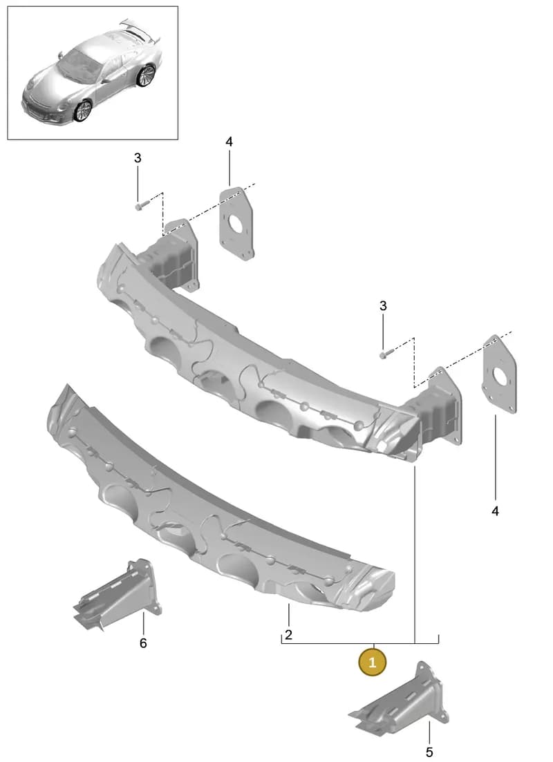 99150512181 — Porsche 911 (2013-2020) diagram p41802020, position 1