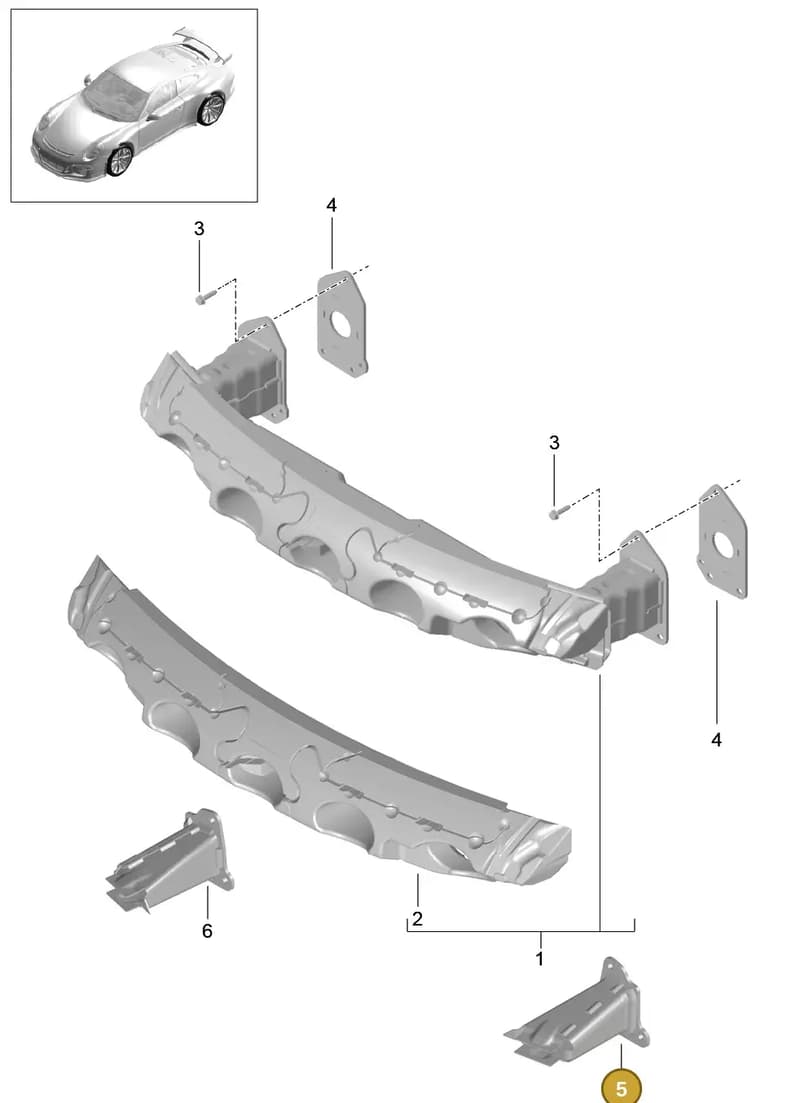 99150553390 — Porsche 911 (2013-2020) diagram p41802020, position 5
