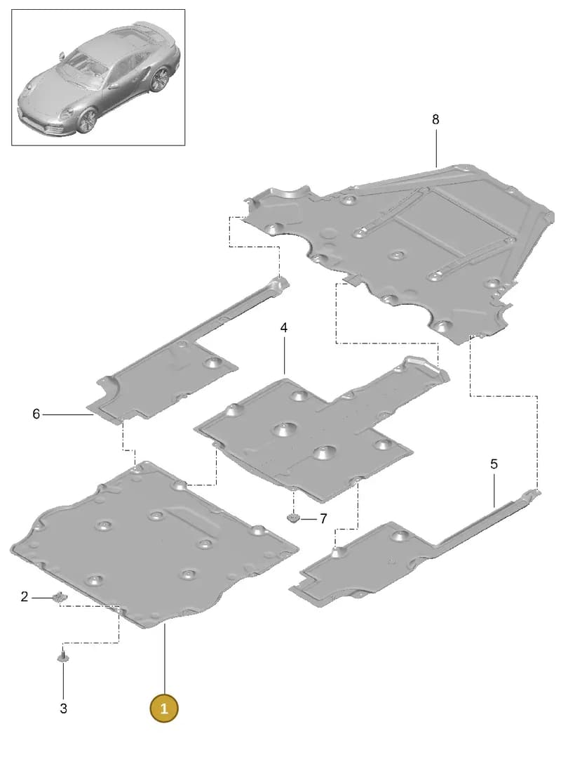 99150560184OK1 — Porsche 911 (2013-2020) diagram p42801070, position 1