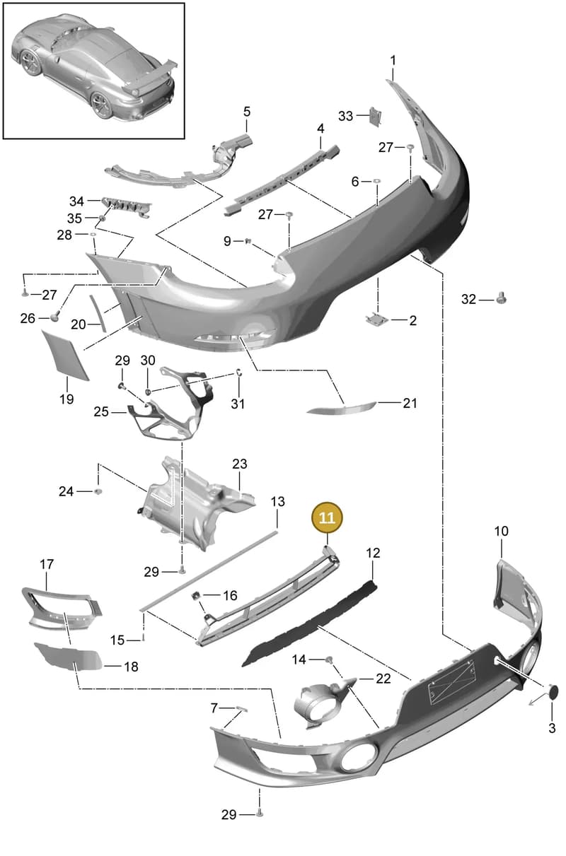 99150566770OK1 — Porsche 911 (2013-2020) diagram p42000002, position 11