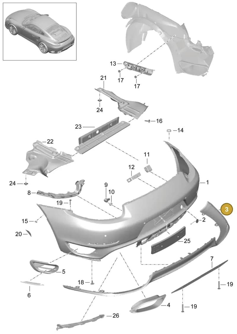 99150581103OK1 — Porsche 911 (2013-2020) diagram p42802010, position 3