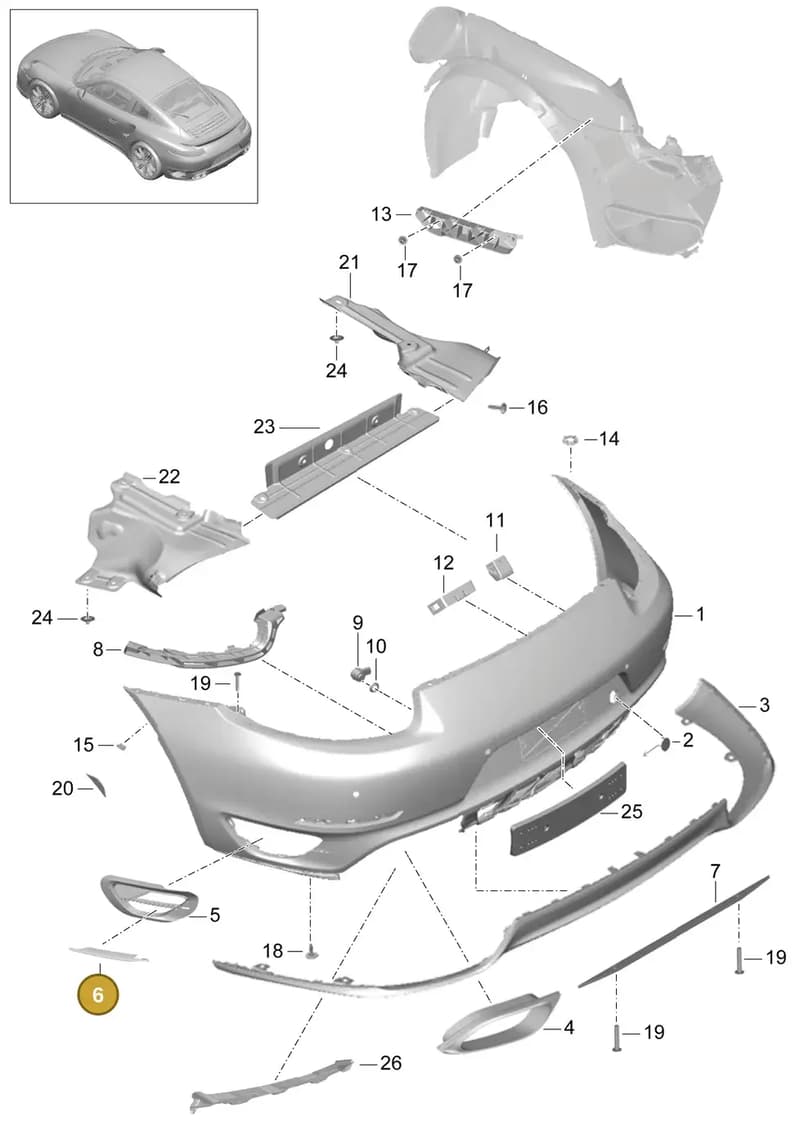 99150586402OK1 — Porsche 911 (2013-2020) diagram p42802010, position 6