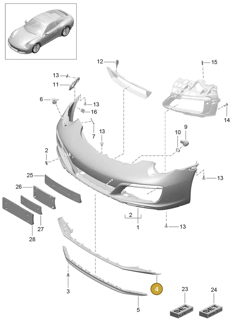 99150596800OK1 — Porsche 911 (2016-2019) diagram p47802000, position 4