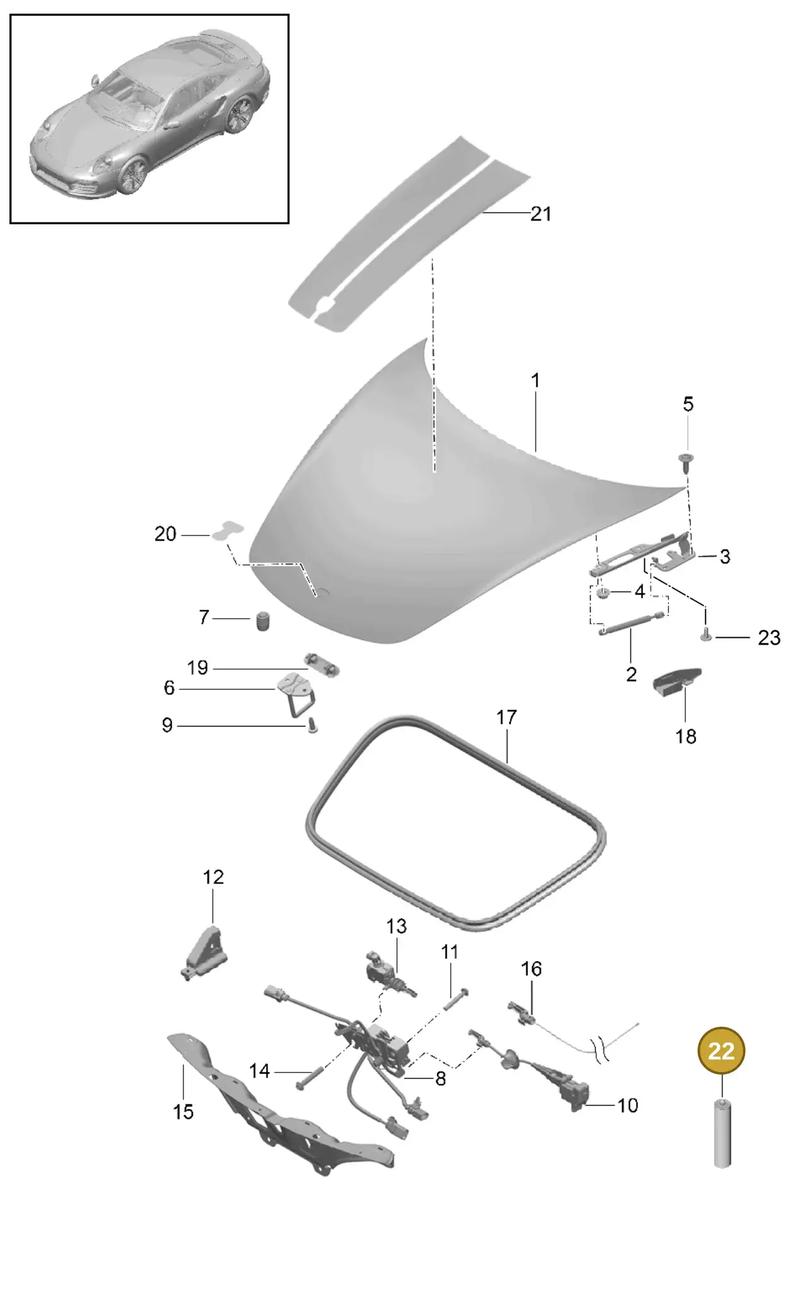 99151151281OK1 — Porsche 911 (2013-2020) diagram p42803000, position 22