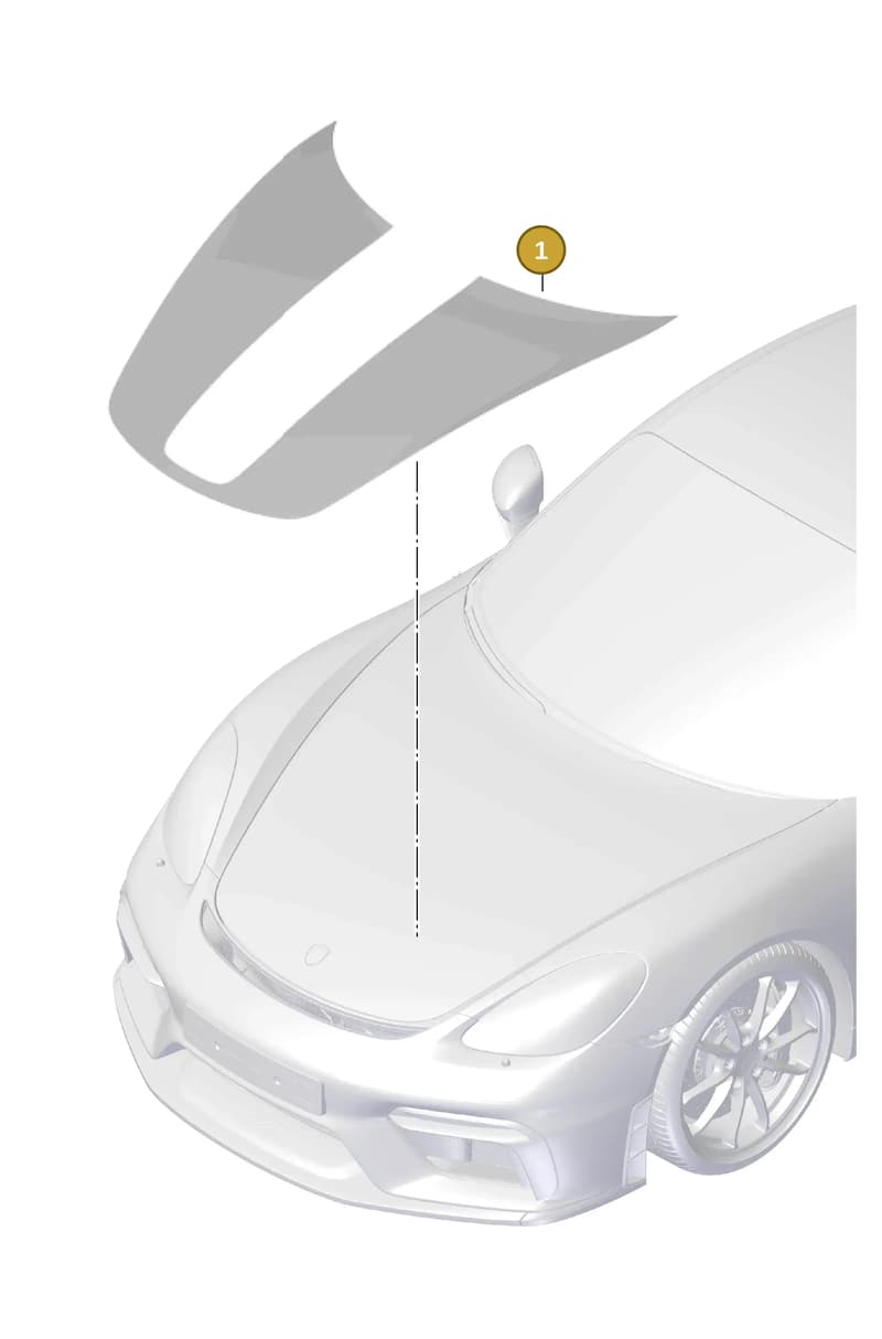 99151194580 — Porsche Boxster Spyder (2019-2020) diagram p54810020, position 1